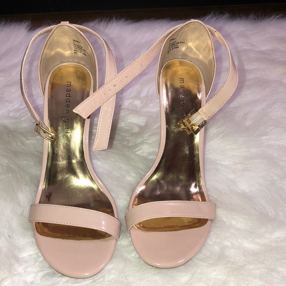 Madden Girl Shoes - Madden Girl Nude Patent Heels